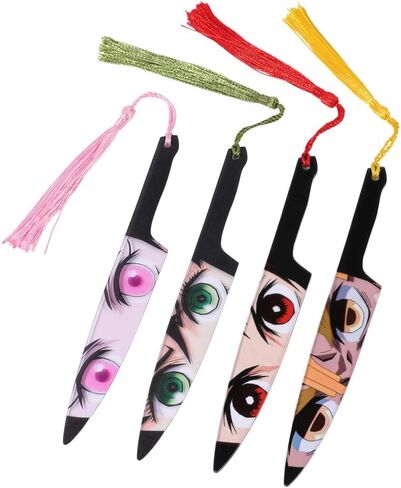 Anime Demon Kamado Acrylic Bookmark - Anime Tanjiron Zenitsu Giyuu Kyoujurou Figure Page Mark Reading Tool, Holiday Gifts for Reading Fans Book Lovers Bookworm (6pcs Style A) in Kuwait
