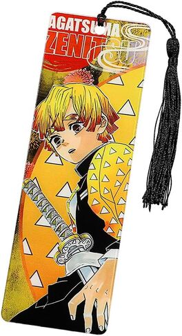 Anime Demon Kamado Acrylic Bookmark - Anime Tanjiron Zenitsu Giyuu Kyoujurou Figure Page Mark Reading Tool, Holiday Gifts for Reading Fans Book Lovers Bookworm (6pcs Style A) in Kuwait