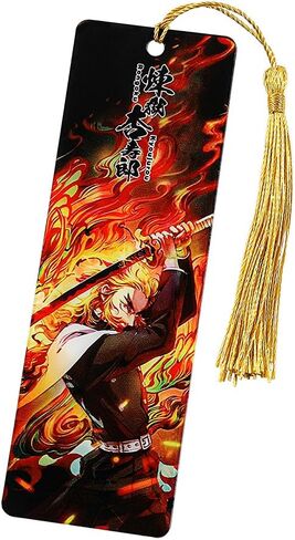 Anime Demon Kamado Acrylic Bookmark - Anime Tanjiron Zenitsu Giyuu Kyoujurou Figure Page Mark Reading Tool, Holiday Gifts for Reading Fans Book Lovers Bookworm (6pcs Style A) in Kuwait