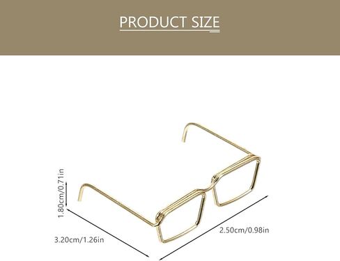 VICASKY 10 Pairs Mini Doll Dress-up Glasses Frames No Lens Decorative Eyewear Accessories for 1.25In Dolls Perfect for Doll Costumes and Gift Sets in Kuwait