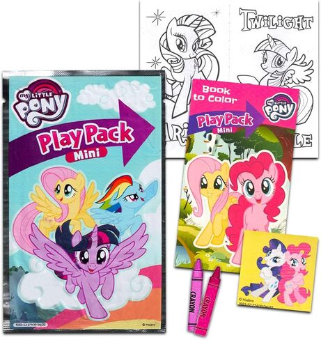 My Little Pony Mini Party Favors Set for Kids - 24 MLP Grab n Go Activity Play Packs Bundle with Coloring Book Pages, Stickers Loot Bags (My Little Pony Birthday Party Supplies) in Kuwait
