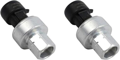 Air Pressure Sensor 2 Pcs Air Conditioning Pressure Valve Sensor Switch Black Silver Metal+Plastic for Espace 19842014 in Kuwait