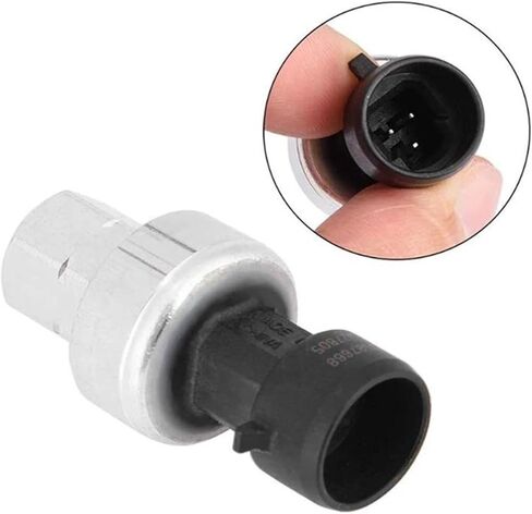 Air Pressure Sensor 2 Pcs Air Conditioning Pressure Valve Sensor Switch Black Silver Metal+Plastic for Espace 19842014 in Kuwait