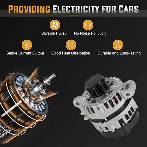 New Alternator 150Amp for Chevrolet Camaro 3.6L 2010-2012, Colorado 3.6L 2015-2016, for GMC Canyon 3.6L 2015-2016 Replace# 11485 in Kuwait