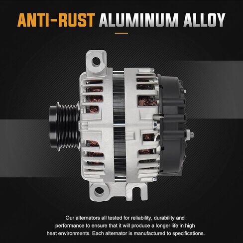 New Alternator 150Amp for Chevrolet Camaro 3.6L 2010-2012, Colorado 3.6L 2015-2016, for GMC Canyon 3.6L 2015-2016 Replace# 11485 in Kuwait