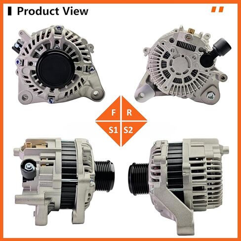 Alternator Compatible with Honda Accord 2013-2017 L4 2.4L, Automatic CVT Transmission, Replace# 14489N 11999 A5TL0581, A005TL0581, 31100-5A2-A02, 31100-5A2-AA000M2, AHGA88, AMT0277, AHGA88 in Saudi Arabia