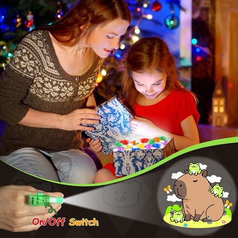 36Pcs Capybara LED Finger Lights Animal Party Favors Glow in the Dark Light Up s Capybara Themed s Bulk for Birthday Party Favors Treasure Box Goodie Bag Stuffer Birthday Gifts Prize in Saudi Arabia