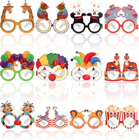 36 حزمة من نظارات هاواي الورقية من Luau Party Favors Beach Pool Party النظارات ديكور للحفلات الاستوائية ملحقات الصيف صور الدعائم in Kuwait