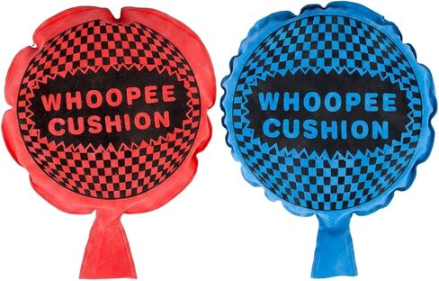 Whoopee Cushion, Novelty Toys & Amusements, Self-Inflating Prank Device for Gag Gifts, Practical Joke Item with Fart Sound, Red and Blue Whoopee Cushion Set, 19 cm x 15 cm Tiny Whoop Prank Bag Filler in Saudi Arabia