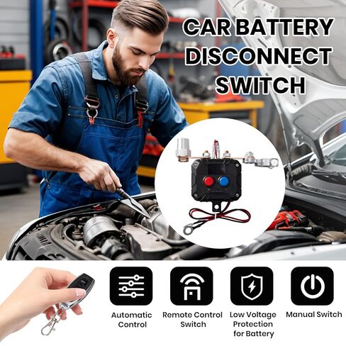 Kill Switch for Car with Voltage Display,12V/24V,200A,Anti Theft,Cut Off Battery Switch for Automotive Car Boat in Saudi Arabia