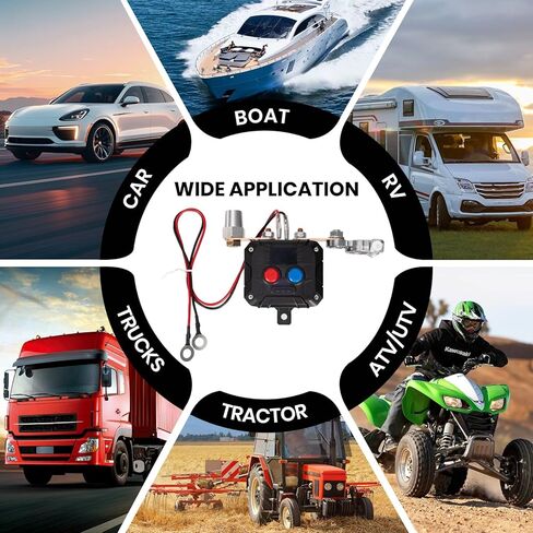 Kill Switch for Car with Voltage Display,12V/24V,200A,Anti Theft,Cut Off Battery Switch for Automotive Car Boat in Saudi Arabia