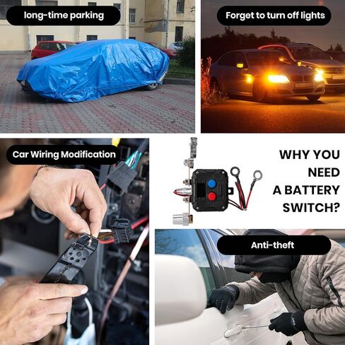 Kill Switch for Car with Voltage Display,12V/24V,200A,Anti Theft,Cut Off Battery Switch for Automotive Car Boat in Saudi Arabia