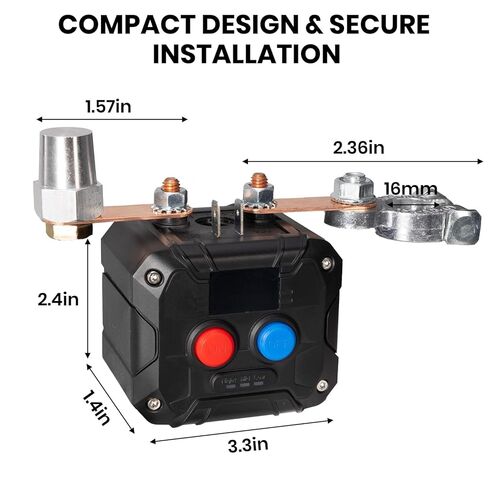 Kill Switch for Car with Voltage Display,12V/24V,200A,Anti Theft,Cut Off Battery Switch for Automotive Car Boat in Saudi Arabia