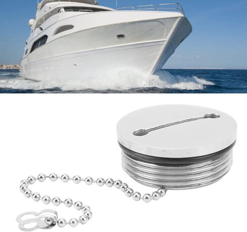 Marine Gas Cap, Resistant Polished Boat Fuel Cap Beautiful Stainless Steel for Yachts for Trucks(1.5in) in Kuwait
