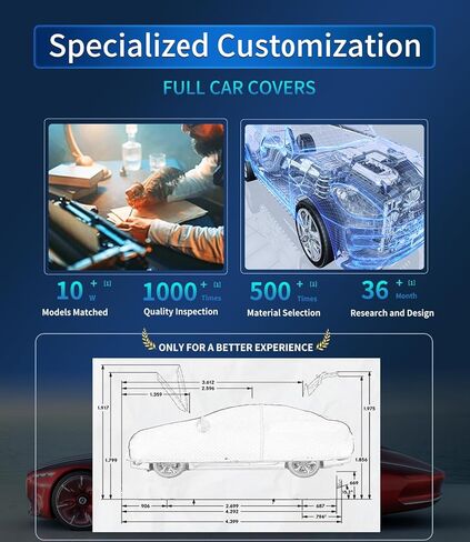 Custom-Fit for Kia Car Cover, 7 Layers Car Cover Waterproof All Weather for Automobiles, Outdoor Full Cover Rain Sun UV Protection with Zipper (for Kia Sorento) in Kuwait