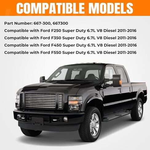 667-300 Cold Side Intercooler Pipe Kit Compatible with Ford F-Series F250 F350 F450 F550 Super Duty 6.7L V8 Diesel 2011-2016 in Saudi Arabia