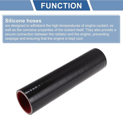 Motoforti Straight Silicone Coupler Hose 1-5/8"(42 Mm) ID 3 Layers Cloth High Temp Reinforced 7.9" Leg Length Intercooler Radiator Pipe TubeRadiator Coolant Tube Black in Kuwait