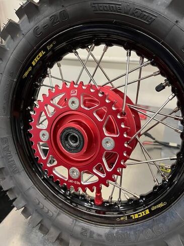 Aluminum 420 Rear Sprocket - RED 38T for CRF110 CRF 110F 2013-2025 (RED, 38T) in Saudi Arabia