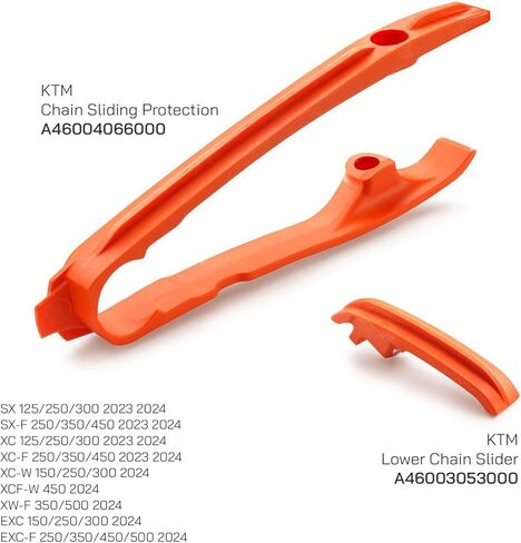 مجموعة حماية منزلق لسلسلة Swingarm من POWERPARTS لـ KTM SX SX-F XC-F XC-W XCF-W XW-F EXC EXC-F 125-500 - يستبدل جزء OEM A46004066000 - A46003053000 in Kuwait