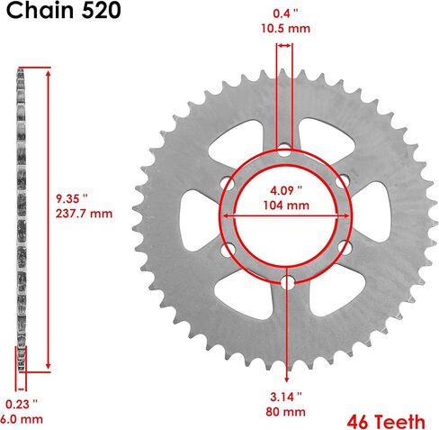 Caltric Black Drive Chain And Sprocket Kit Compatible with Kawasaki Er-6N Er650 2006-2016 in Kuwait