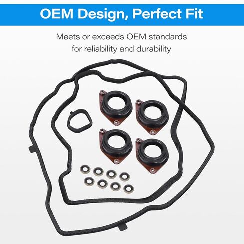 Engine Valve Cover Gasket Set, Compatible with Honda Accord 2013-2017 CR-V 2016-2018 2.4 L for Acura ILX 2016-2020, Replace VS50887 VS50916, 12030-5A2-A01 in Kuwait