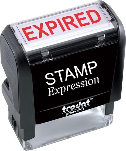 StampExpression - Expired Office Self Inking Rubber Stamp - Red Ink (A-5512) in Kuwait
