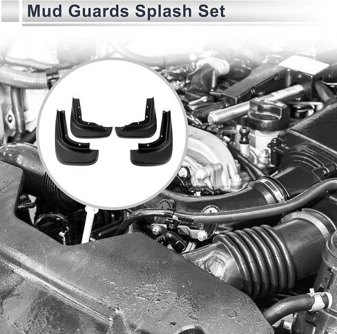 X AUTOHAUX 1 مجموعة واقيات الطين الأمامية والخلفية واقيات الطين واقيات الطين لفولفو XC60 2010-2014 ث/ملحقات التركيب in Kuwait
