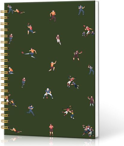 Trendy Tennis Notebook, Preppy Sports Gift, Tennis Racket Print, Cute College Ruled Writing Journal for Home School College, Office and School Supplies, Hardcover Notebook Journal 5.5x8.3 in Kuwait