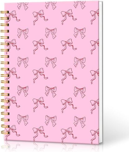 Trendy Tennis Notebook, Preppy Sports Gift, Tennis Racket Print, Cute College Ruled Writing Journal for Home School College, Office and School Supplies, Hardcover Notebook Journal 5.5x8.3 in Kuwait