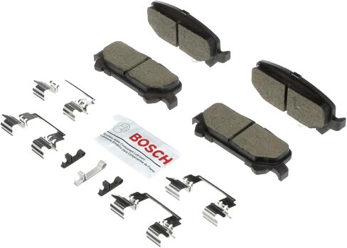 BOSCH BC1806 QuietCast Premium Ceramic Disc Brake Pad Set - Compatible with Select Chevrolet Colorado; GMC Canyon; REAR in Kuwait