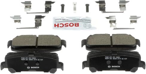 BOSCH BC1806 QuietCast Premium Ceramic Disc Brake Pad Set - Compatible with Select Chevrolet Colorado; GMC Canyon; REAR in Kuwait