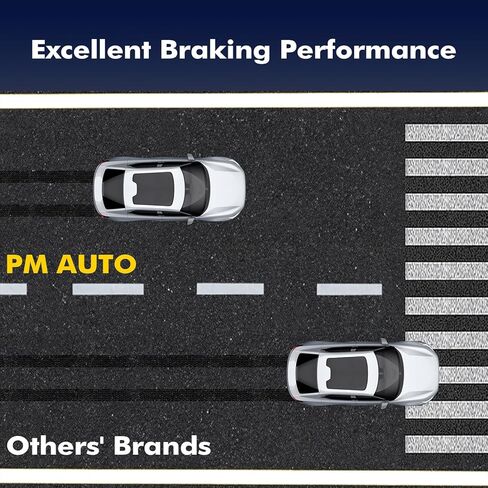 PM Auto Set of 8 Front-Rear Ceramic Brake Pad Kit Compatible With 2011-2017 BMW X3 in Kuwait