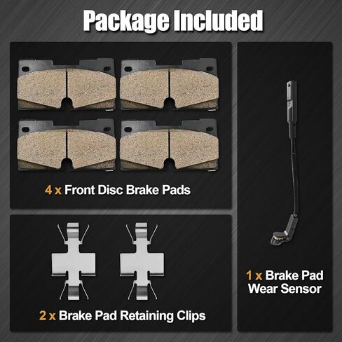 85663434 Front Disc Brake Pad Set Compatible with Cadillac Escalade for Chevy Suburban for Tahoe for GMC Yukon/Yukon XL 2021-2024 for Silverado 1500 for GMC Sierra 1500 2019-2024 Replaces # 85663434 in Saudi Arabia