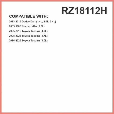 فلتر هواء فيبريز للتحكم في الرائحة HEPA Cabin من PUREFLOW RZ18112H يناسب 2016-2023 Toyota Tacoma 3.5L؛ 2005-2015 تاكوما 4.0L; 2005-2023 تاكوما 2.7L; 2003-2008 بونتياك فايب 1.8 لتر in Kuwait