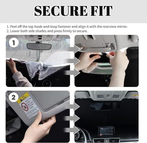 2026 Upgraded Car Windshield Sun Shade 63"X33",Thickened Oxford Cloth Windshield Sunshade Reflects Sunlight & Blocks Heat,Foldable Car Shield Sun Protector Kit with Storage Bag (L (63 x 33 inch)) in Kuwait