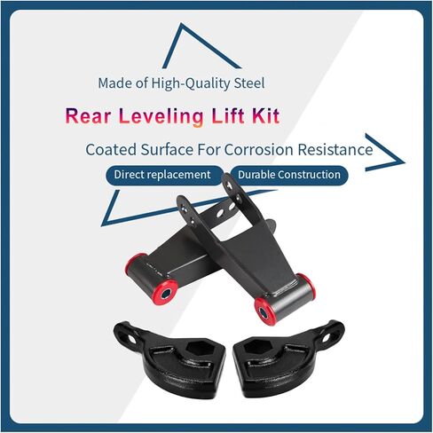 3" Front 2" Rear Leveling Lift Kit Replacement For 1997-2003 Dodge Durango 4WD 4X4 Steel Torsion Shackles Keys Suspension Lift SMX842313 712-120 in Saudi Arabia