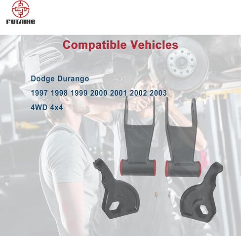 3" Front 2" Rear Leveling Lift Kit Replacement For 1997-2003 Dodge Durango 4WD 4X4 Steel Torsion Shackles Keys Suspension Lift SMX842313 712-120 in Saudi Arabia