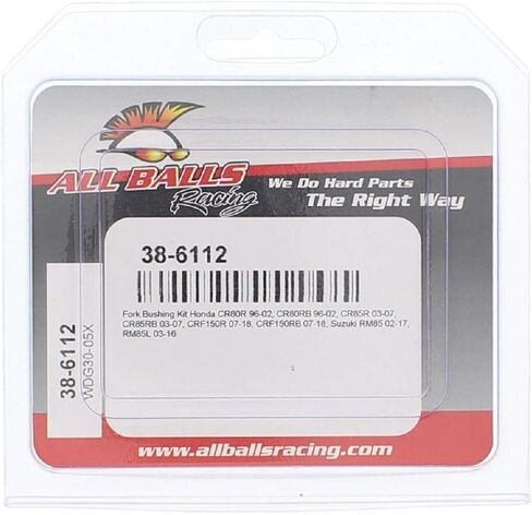 All Balls Fork Bushing Kit 38-6112 Compatible With/Replacement For Honda CR 80 R, CR 80 RB Big Wheel 1996-2002, CR 85 R, CR 85 RB Big Wheel 2003-2007, CRF 150 R in Kuwait