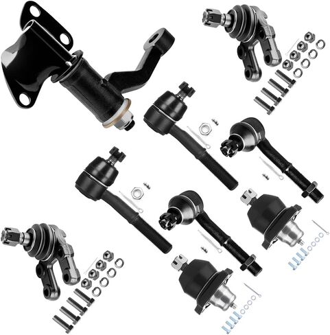 SCITOO 9 قطعة طقم تعليق لـ 1995-1997 لنيسان بيك اب 1987-1992 لنيسان لباثفايندر 1986-1994 لنيسان D21 مع وصلة كروية علوية سفلية داخلية خارجية لقضيب ربط نهاية ذراع المهمل in Kuwait