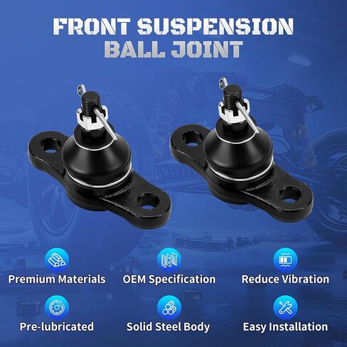 Set of 2 Front Lower Ball Joint Compatible with Hyundai Elantra Kia Optima Rondo Magentis 2007 2008 2009 2010 2011 2012, Kia Forte Koup Forte5 2010-2013 Replaces K500074, 517602G000 in Kuwait