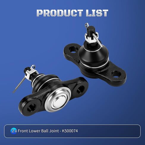 Set of 2 Front Lower Ball Joint Compatible with Hyundai Elantra Kia Optima Rondo Magentis 2007 2008 2009 2010 2011 2012, Kia Forte Koup Forte5 2010-2013 Replaces K500074, 517602G000 in Kuwait