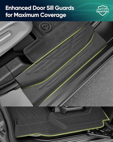 Car Floor Mat for Honda Odyssey 2018–2026 7-Seater Minivan Full Set Floor Mats, Trunk Mat & Door Sill Guards, All-Weather TPE Liners for Cabin & Cargo Protection in Kuwait