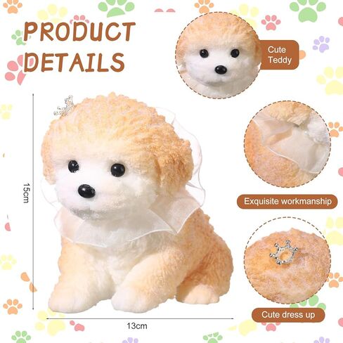 Meooeck Big Handmade Squeeze Dog Stress Relief Large Cute Teddy Squeeze Soft Dog Sensory Kawaii Stress Relief for Adults(Milk Coffee Color) in Kuwait