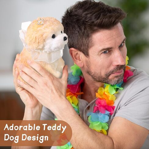 Meooeck Big Handmade Squeeze Dog Stress Relief Large Cute Teddy Squeeze Soft Dog Sensory Kawaii Stress Relief for Adults(Milk Coffee Color) in Kuwait