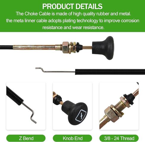 290-610 استبدال كابل خنق الدفع لجزازات Bad Boy Zero Turn، يستبدل 054-8017-00 054801700، متوافق مع CZT، CZT Elite، MZ، MZ Magnum، Maverick، Outlaw، Outlaw XP، ZT، ZT Elite in Kuwait