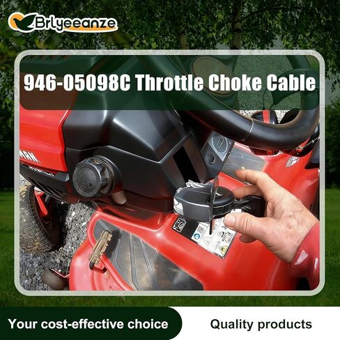 946-05098C كابل خنق الخانق لـ Cub Cadet XT1، XT2، GT، LT، ST، GX، LX Series وللحرفيين/MTD - يستبدل 946-05098A، 946-05098B in Kuwait