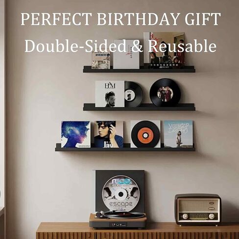 Runseaway 2Pcs 11.61 Inch Blank Vinyl Records, Black Fake Vinyl Record Wall Decor for DIY, Vintage Rock and Roll Music Room, Bar, Party, Home Aesthetic Decoration, Photo or Art Display in Saudi Arabia