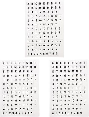 3 مجموعات من طوابع الحروف الأبجدية والأرقام الشفافة المصنوعة من السيليكون PVC DIY أختام حرفية لتزيين ألبوم القصاصات مع حروف صغيرة كبيرة للبالغين in Kuwait