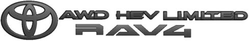 طقم تراكب شعار التعتيم من Toyota لسيارة RAV4 Limited، لمسة نهائية سوداء لامعة، 2026+، رقم القطعة PT948-42264-02 in Kuwait