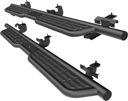 TAC Summit Running Boards Compatible with 2018-2026 Jeep Wrangler JL 4 Door|2021-2024 Wrangler JL 4xe| Side Steps| Nerf Bars| Step Rails| Pickup Truck Off-Road Exterior Accessories| Black (2pcs) in Kuwait